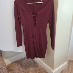 Maroon dress